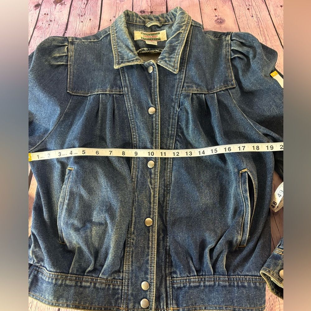 Vintage International Stefano Sportswear Retro 90’s Streetwear Jean Jacket S - Picture 4 of 8